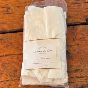 Pottery Barn White PB Essentials Euro Sham (set of 2) 100% Egyptian Cotton